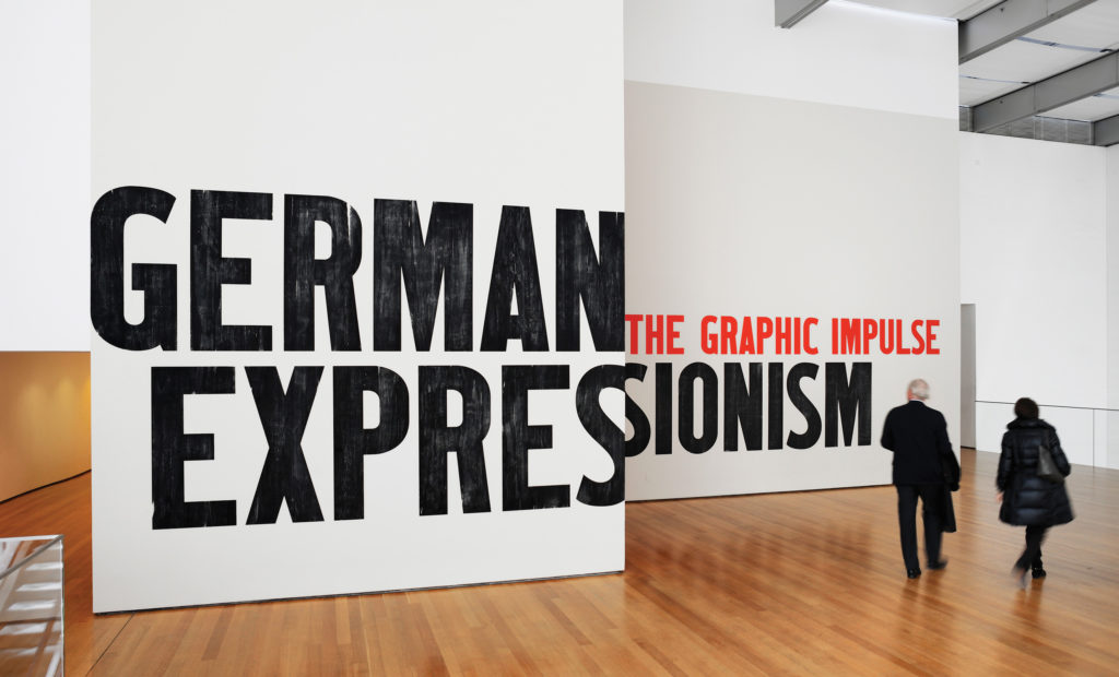 MoMA German Expressionism exhibition graphics